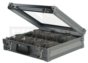 Алюминиевый кейс с прозрачной крышкой